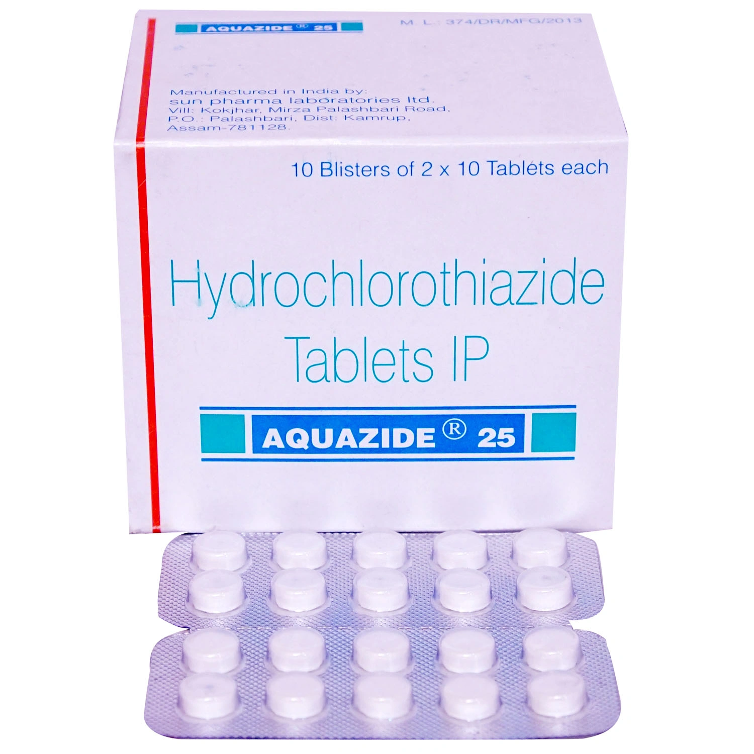 aquazide-25-mg.webp Aquazide 25 Mg (Hydrochlorothiazide) - Image 1